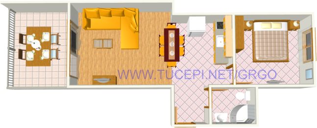 apartment's plan - Villa GRGO, Tučepi