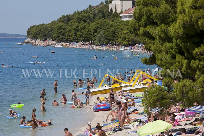 beach in Tučepi at summer