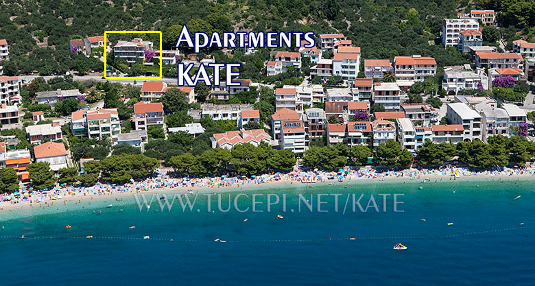 Apartments Romano - Tučepi, position