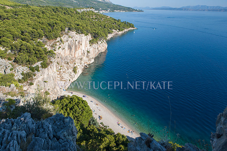 Beach Nugal between Makarska and Tučepi, naturism paradise