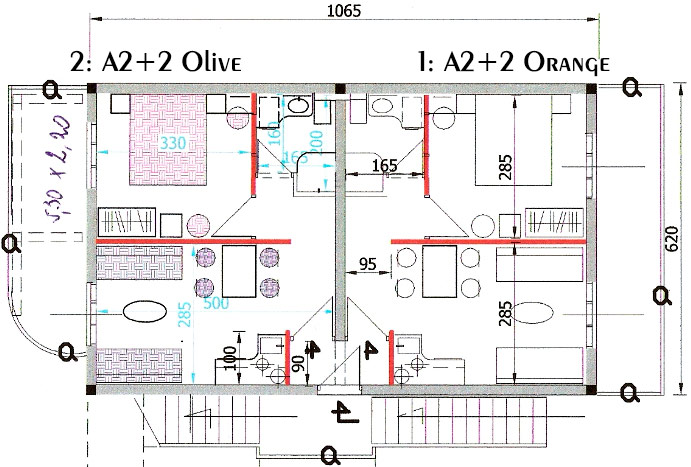 plan of apartments