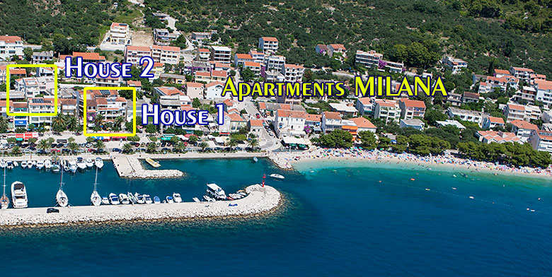 apartments Milana, Tučepi - position