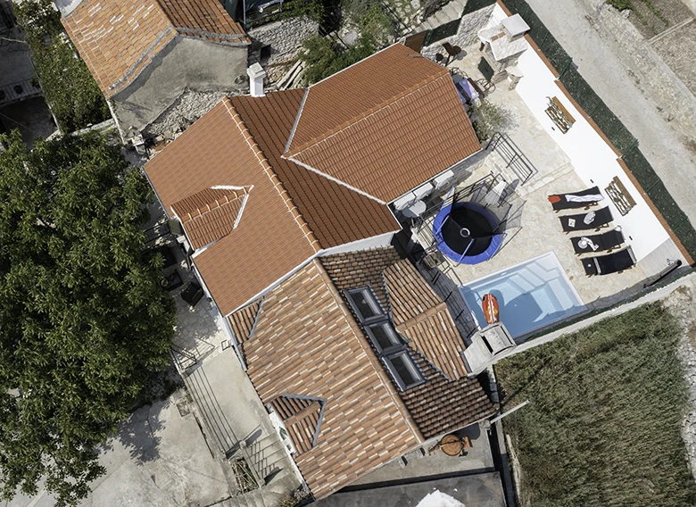 Villa Somnium, Tučepi - aerial view