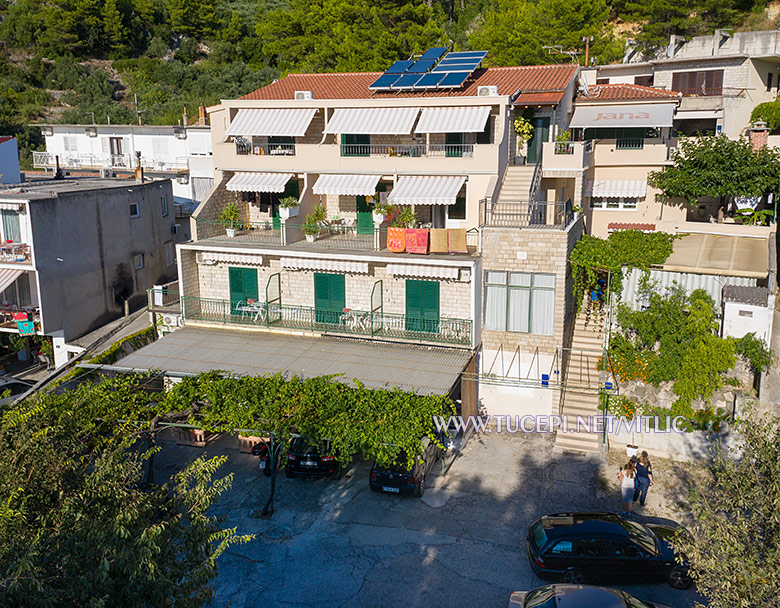 Apartments Vitlić house - aerial view