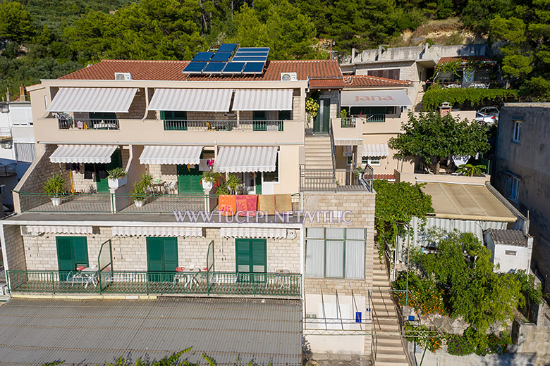 Apartments Vitlić house - aerial view